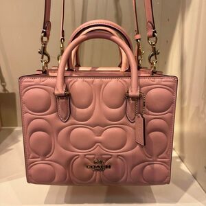 Coach petal pink small Maggie tote bag